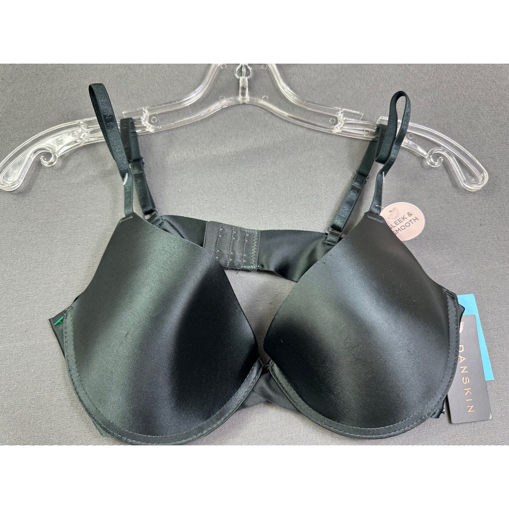 Danskin Intimates Sleek & Smooth Underwire Bra 38C Dark Black DS5044 NWT